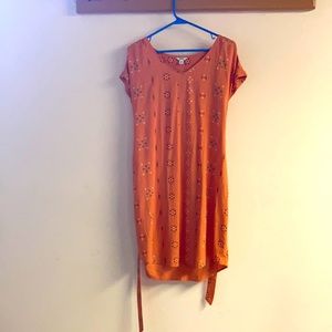 Sonoma short sleeve tie back dress